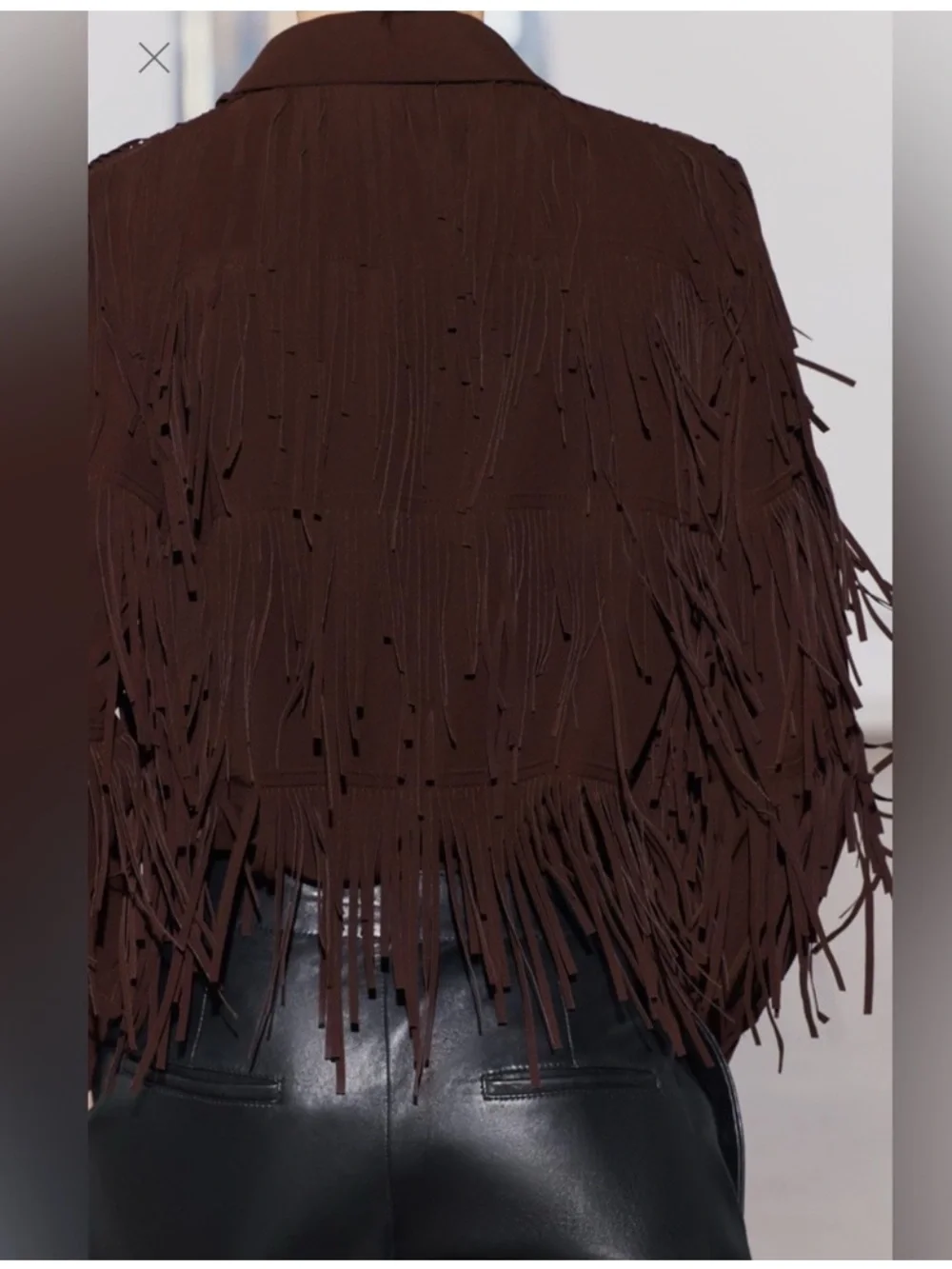 NWT ZARA BOHO FRINGE JACKET - Picture 2 of 9
